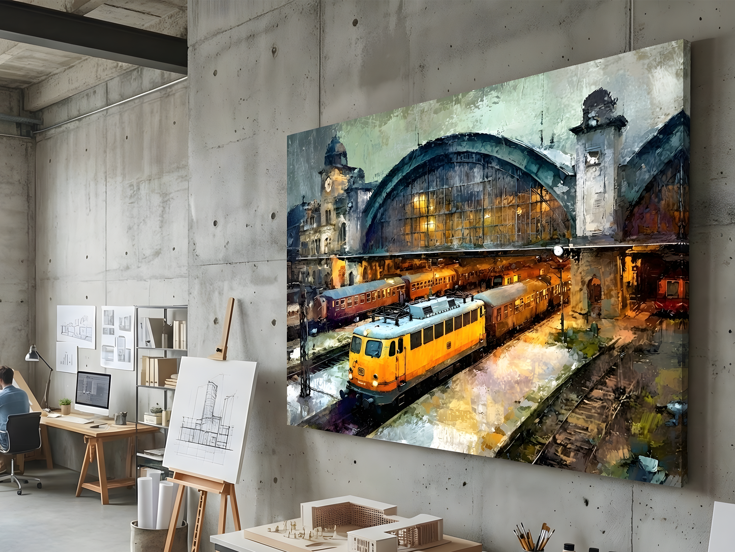 Das geschäftige Treiben im alten Stuttgarter Bahnhof in den 1960er Jahren