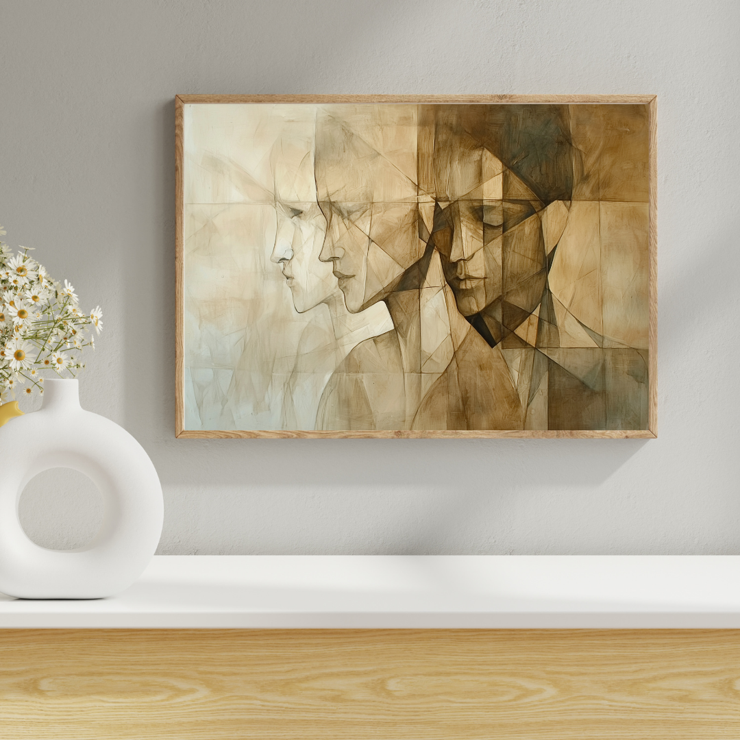 Leinwanddruck „Zerbrochene Identitäten“