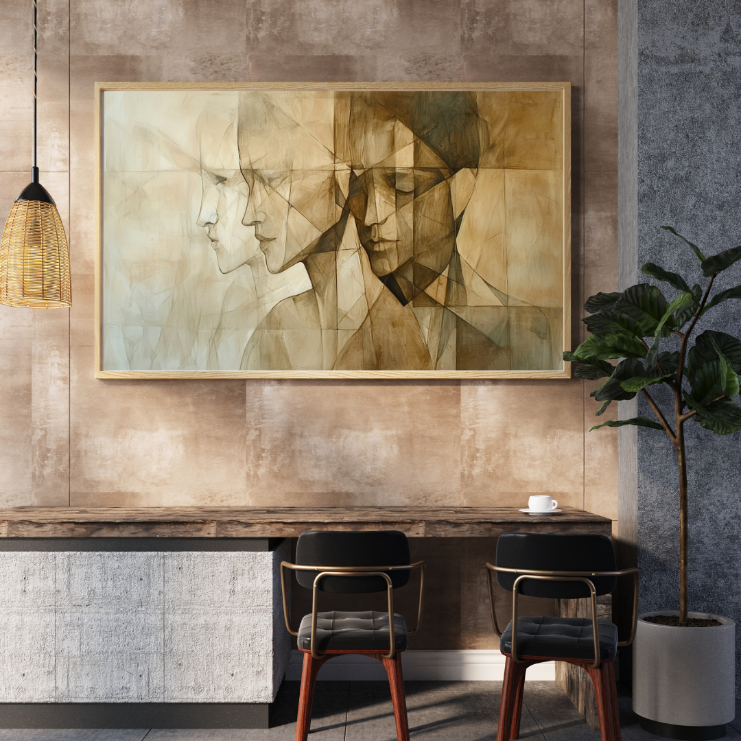 Leinwanddruck „Zerbrochene Identitäten“