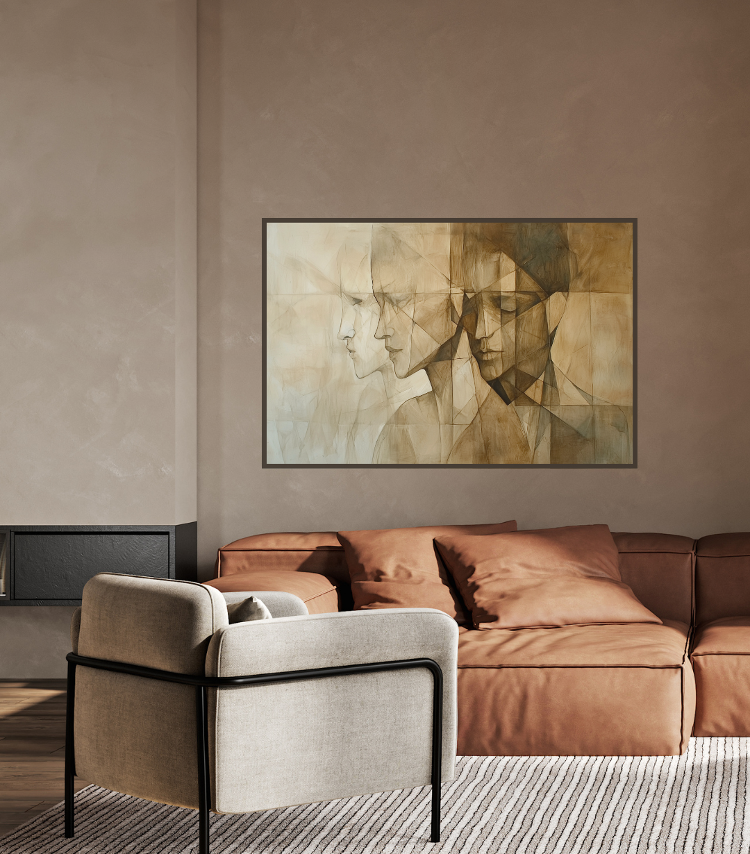Leinwanddruck „Zerbrochene Identitäten“