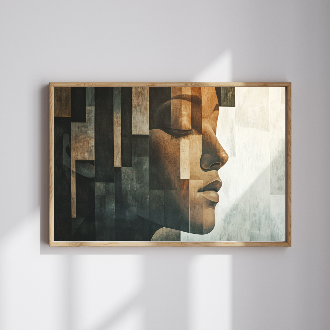 Digitaler Mosaik-Leinwanddruck