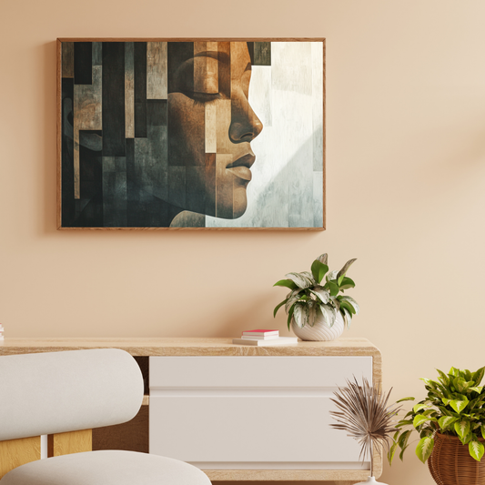 Digitaler Mosaik-Leinwanddruck