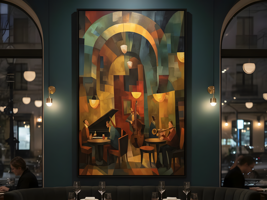 Abendjazz – Abstrakte Musik auf Leinwand