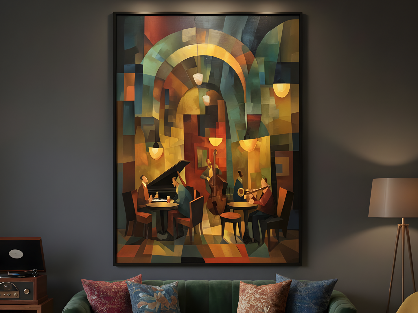 Abendjazz – Abstrakte Musik auf Leinwand